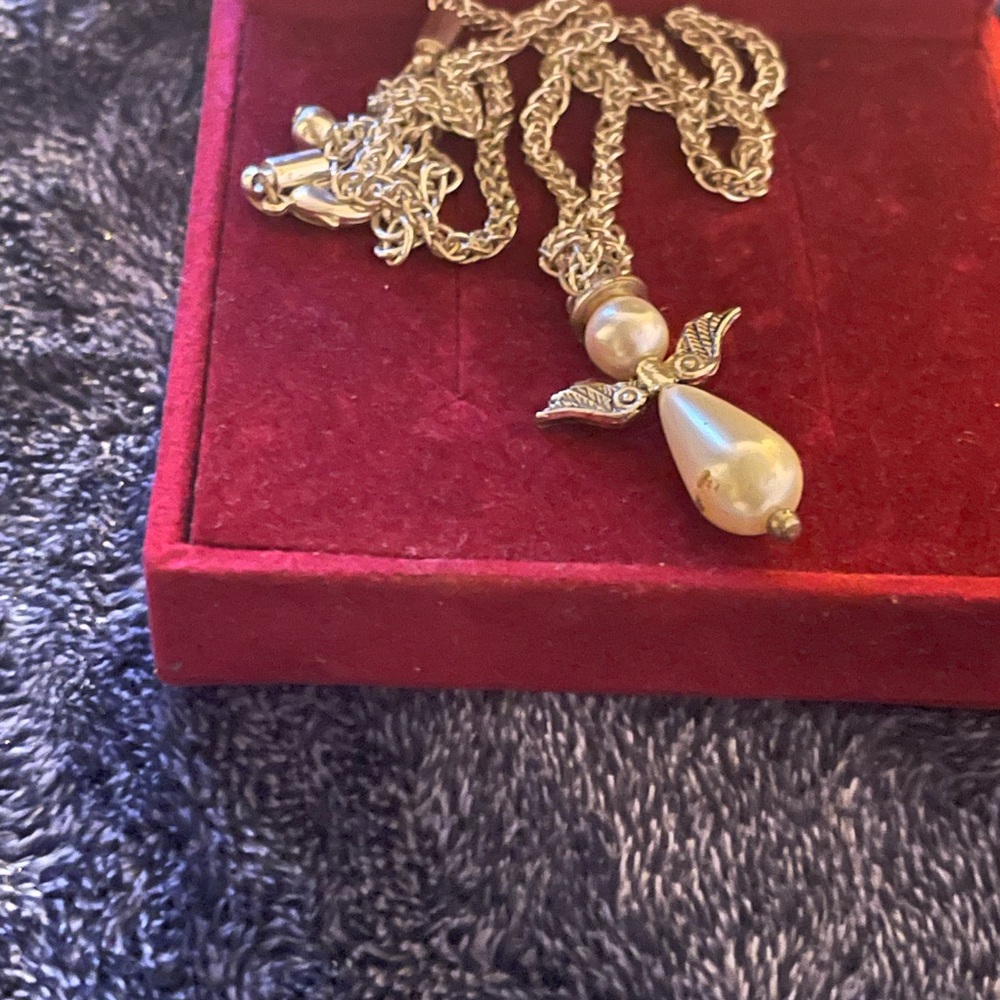 Beautiful Angel Necklace.  Just in Time for Christmas Ready to ship